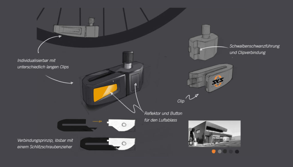 Sketches Konzeptphase SKS Airspy verschiedene Varianten