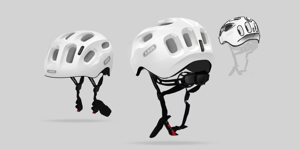Sketches von Konzepten des Youn-I 2.0 Helmes der Firma Abus